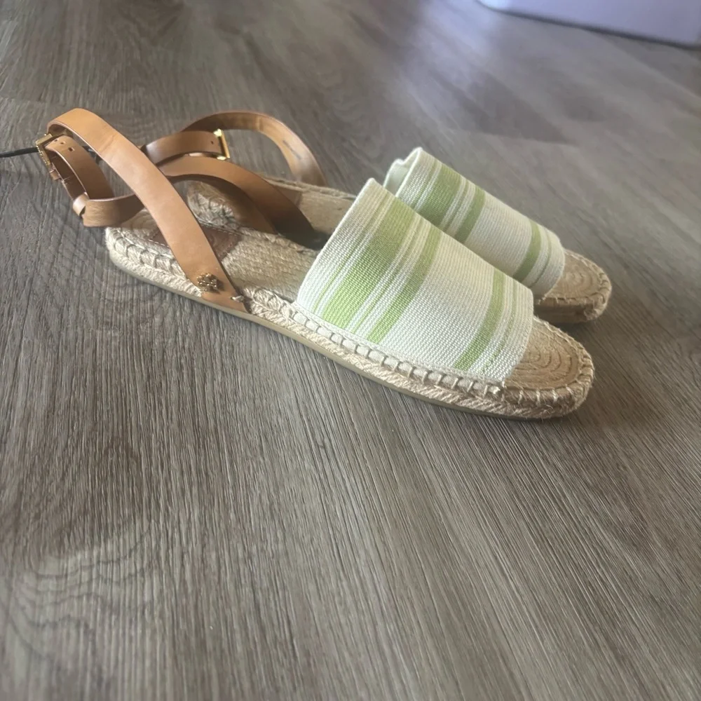 Tory Burch Stretch Canvas Espadrille Sandal